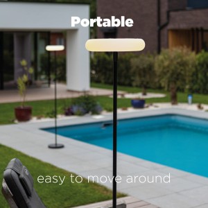 POPS SOLAR 6910901012 lampa stojąca przenośna LED 5W IP54 z możliwością ładowania USB-C