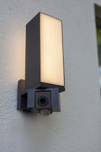CUBA 5193812118 kinkiet zewnętrzny z kamerą i czujnikiem ruchu LED 17,3W CCT IP54 ciemny szary sterowanie aplikacją
