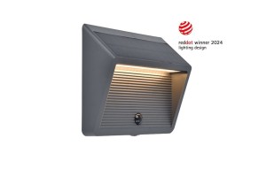 LINKO 6912301335 kinkiet solar LED 11,5W 3000K IP54 z czujnikiem ruchu ciemny szary