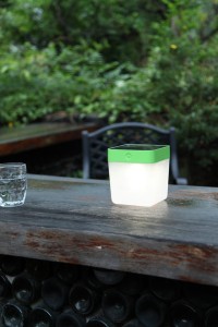 TABLE CUBE 6908001339 lampa solarna kostka LED 1W 3000K IP44 zielona