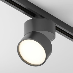 UNITY ONDA TR007-1-12W3K-B-1 spot dysk czarny regulowany LED 12W 3000K do szyny 1-fazowej