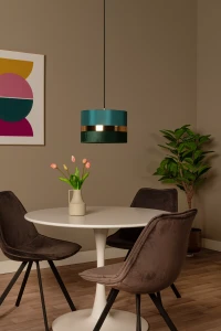 EXTRAVAGANZA 10409/01/33 TUSSE lampa wisząca zielona E27 wykończenie złote