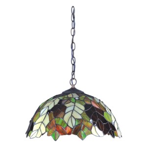 Żyrandol witrażowy K-P161420 z serii Tiffany