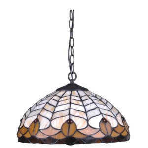 Żyrandol witrażowy K-P161551 z serii SARGAN
