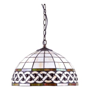 Żyrandol witrażowy K-P162208 z serii Tifany