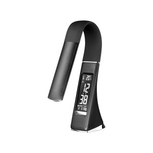 GALA lampka biurkowa 6W LED z regulacją światła i termometrem na USB CZARNA