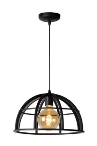 DIKRA lampa wisząca loft fi 40cm czarny metal 1xE27
