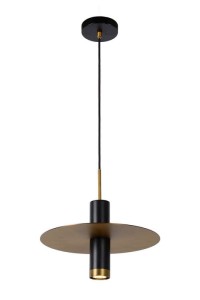 SELIN zwis czarna tuba z miedzianym dyskiem fi 35cm 1xGU10