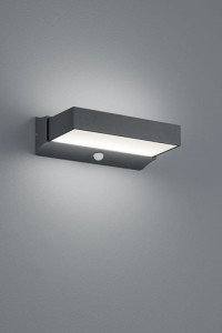 CUANDO kinkiet elewacyjny z czujnikiem LED 11W prostokątny mocny antracyt