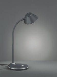 BERRY lampa biurkowa szara LED 3,5W z elastycznym ramieniem