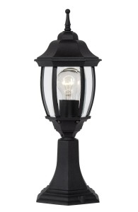 TIRENO słupek ogrodowy czarny 47cm E27