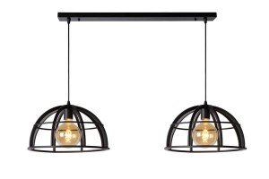 DIKRA lampa nad stół loft czarny metal 2xE27
