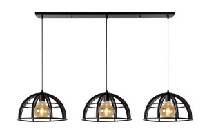 DIKRA lampa nad stół loft czarny metal 3xE27