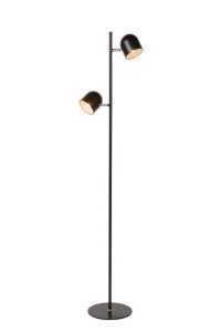 SKANSKA-LED 2x5W 3000K DIM lampa stojąca czarna regulowana ściemnianie dotykowe
