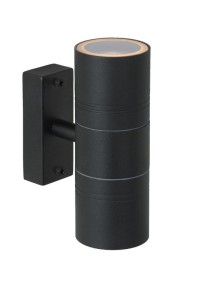 ARNE-LED kinkiet na elewacje czarny LED 2x5W GU10 2700K IP44