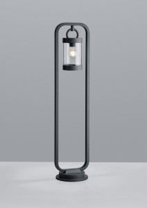 SAMBESI stojąca lampa zewnętrzna 1m akryl/aluminium antracyt 1xE27
