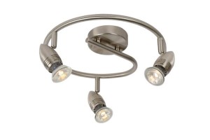 CARO-LED spoty satynowe spirala LED 3x5W 2700K regulowany