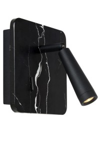 OREGON kinkiet LED 4W USB czarny marmur imitacja