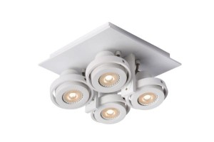 LANDA II LED 4x5W 3000K GU10 reflektorki białe regulowane z żarówkami ściemnialnymi w komplecie