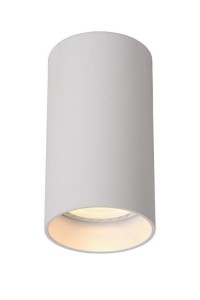 DELTO LED 5W 3000K GU10 tuba natynkowa biała z żarówką ściemnialną w komplecie