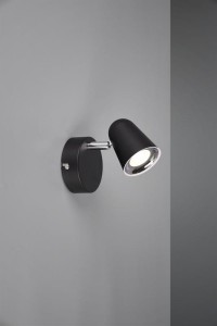 TOULOUSE lampa ścienna/sufitowa kubełek LED czarny mat R82121132