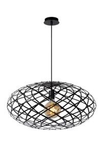 WOLFRAM zwis metalowy ażurowy czarny fi 65cm 1xE27