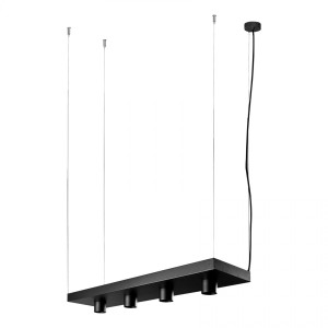 PLANT lampa wisząca półka na doniczki 5xGU10 czarna 9381