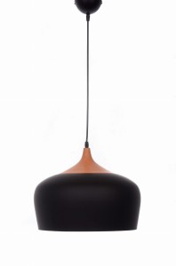 CONSI lampa wisząca czarna w stylu skandynawskim fi 35cm E27