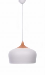 CONSI lampa wisząca biała w stylu skandynawskim fi 35cm E27