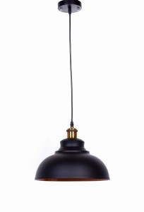 BOGGI lampa wisząca loft nad stół wyspę czarna z mosiądzem E27