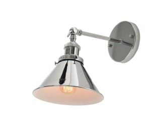 GUBI W1 kinkiet loftowy chrom regulowany E27