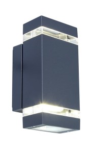 FOCUS 5605013118 kinkiet elewacyjny prostokątny LED 8,3W 4000K  IP44 ciemny szary