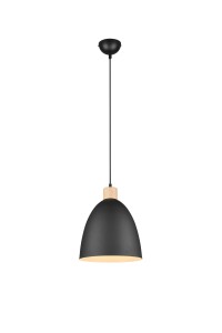 JAGGER lampa wisząca czarny mat fi 25cm 1xE27