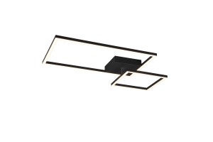 PADELLA lampa sufitowa czarna LED 25W 3000K DIM prostokąty