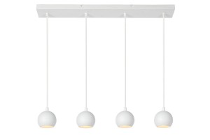 FAVORI lampa wisząca nad stół białe kulki fi 9cm 4xGU10