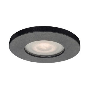 Lagos oczko podtynkowe okrągłe czarne IP65 LP-440/1RS BK