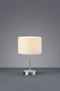 Lampa stołowa Hotel nikiel mat/biel 1x40W 501100101 Trio