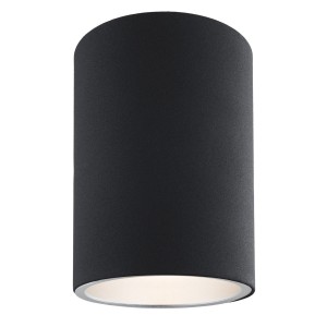 TYBER tuba sufitowa wysoka czarna fi 9cm wysokość 15cm E27