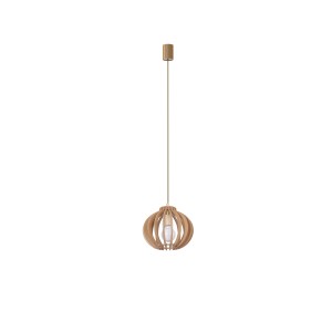 IKA C lampa wisząca średnia naturalne drewno
