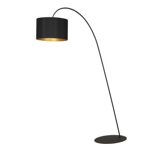ALICE L lampa podłogowa czarna abażur czarny E27