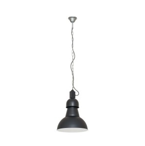 HIGH-BAY lampa wisząca loftowa czarna na łańcuchu