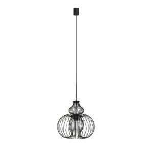 MEKNES lampa wisząca klosz druciany czarny fi 44cm 1xE27