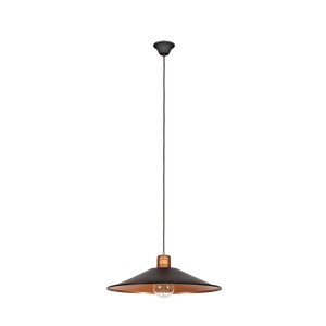 GARRET M lampa wisząca loftowa czekoladowy/miedź