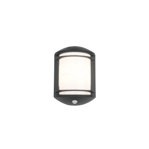 QUARTZ SENSOR oprawa ścienna czarna z czujnikiem ruchy 1xE27