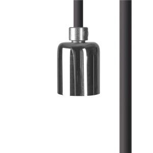 CAMELEON CABLE GU10 2,5 M oprawka chrom przewód czarny