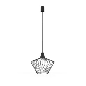 WAVE S lampa wisząca druciana 38cm czarna