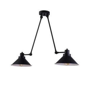 TECHNO II lampa sufitowa loftowa regulowana czarna