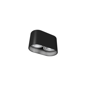 OVAL oprawa natynkowa 2xES111 czarna duża owalna