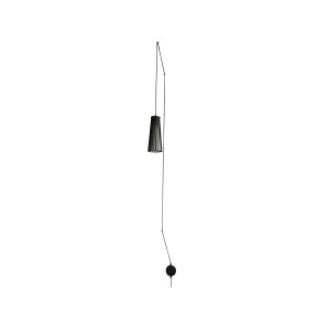 DOVER lampa ścienna długa 1xGU10 czarne drewno