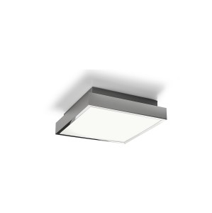 BASSA LED 18W 4000K plafon łazienkowy kwadratowy szkło chrom IP44
